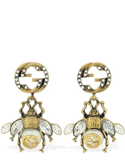 gucci bumblebee earrings|gucci bee earrings for women.